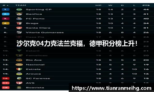 沙尔克04力克法兰克福，德甲积分榜上升！